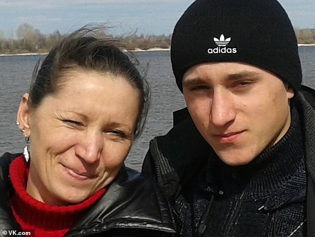The victim's mother Marina Sosedova (pictured together), 42, said: 'A criminal case has been opened'