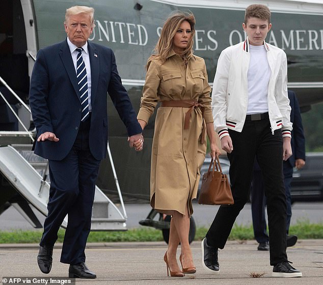 Family: The President and First Lady have one child together, 14-year-old Barron