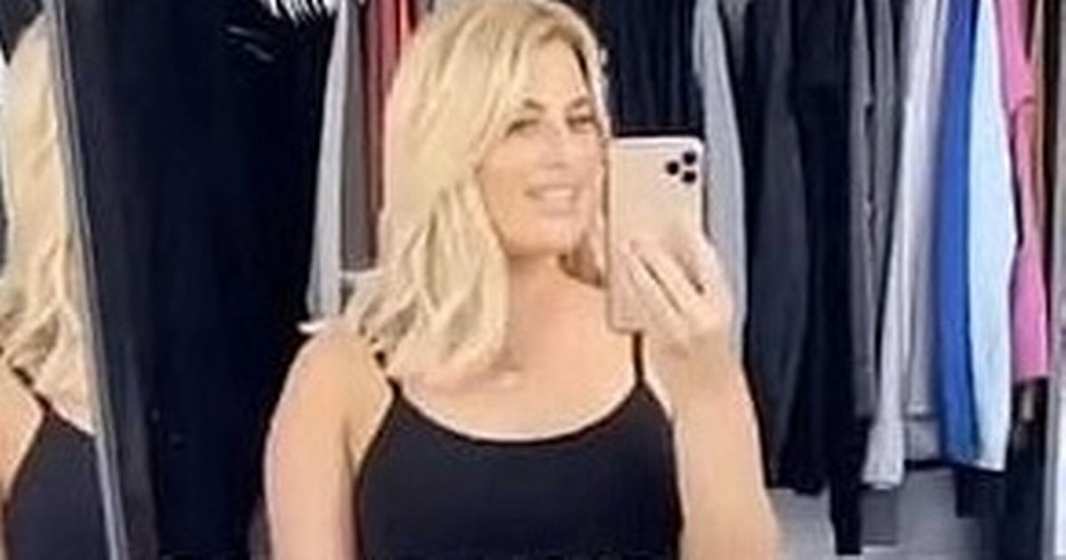 Danielle Armstrong showcases toned post-baby body four months after giving birth