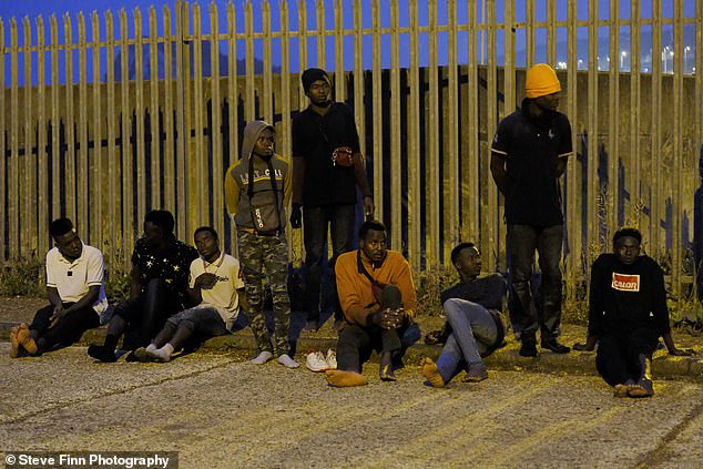 A further 13 migrants arrived in Dover by dinghy on Tuesday after crossing the Channel in the dark on Monday night. Around 40 people are understood to have been detained