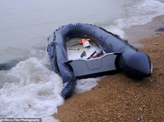 Discarded clothes and and shoes were spotted strewn across the beach on Tuesday morning