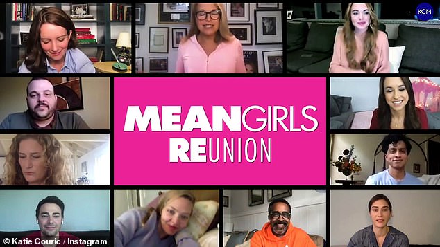 Gang's all here: Also featured in the reunion were Lizzy Caplan, 38, Lacey Chabert, 38, Jonathan Bennett, 39, Daniel Franzese, 42, Rajiv Surendra, 31, Ana Gasteyer, 53, and Tim Meadows, 59