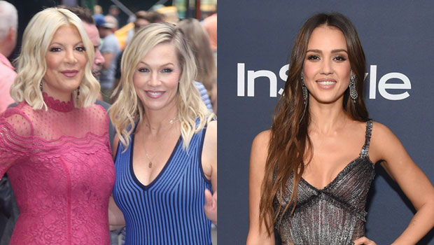 Tori Spelling & Jennie Garth React To Jessica Alba’s Wild ‘No Eye Contact’ Claims About ‘90210’