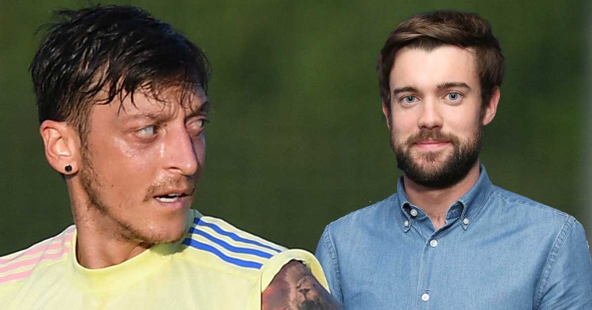 Mesut Ozil leaves Jack Whitehall with egg on his face with Gunnersaurus gesture