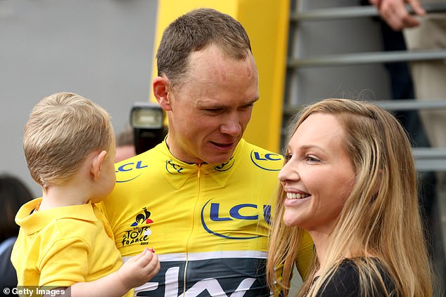 In 2017, Cath branded Chris Froome (pictured with his son Kellan and wife Michelle in 2017) a ‘slithering reptile’ following the cyclist's failed drugs test and less-than-sympathetic response Wiggins's scandal.