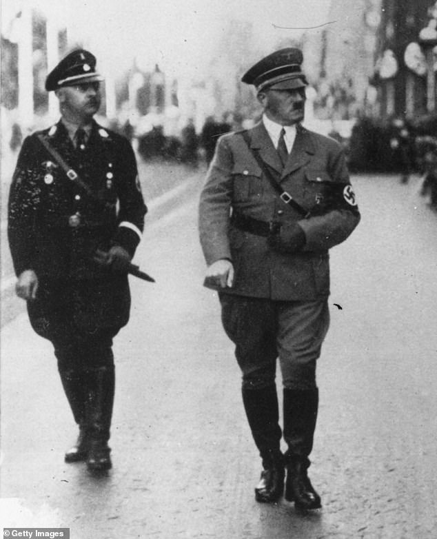 The quote was widely used by the Nazis during WWII and Heinrich Himmler (above with Hitler), one of the main architects of the holocaust, is said to have used it in reference to Hitler