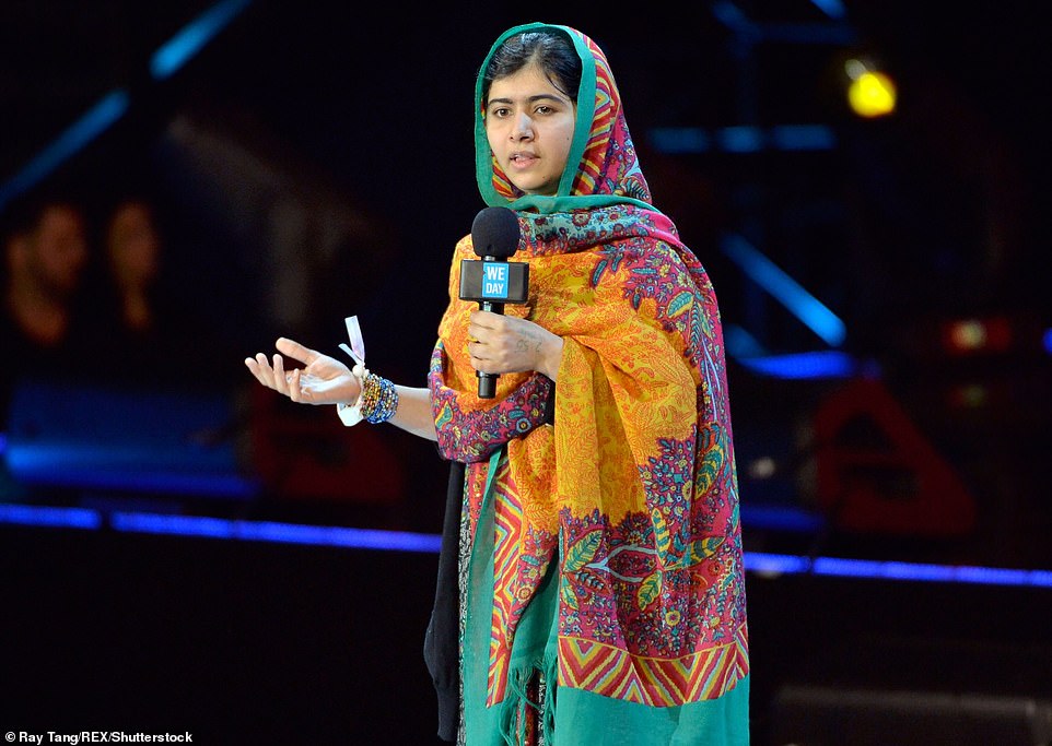 Earlier this year, Malala graduated from Oxford University having survived being shot in the head by a Taliban gunman at the age of 15 after campaigning for girls to be educated in her native Pakistan