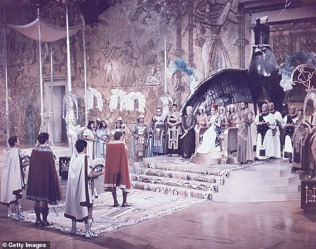 Hollywood history: Cleopatra was nominated for nine Academy Awards in 1964, including Best Picture and won four - for Art Direction, Cinematography, Visual Effects and Costume Design.