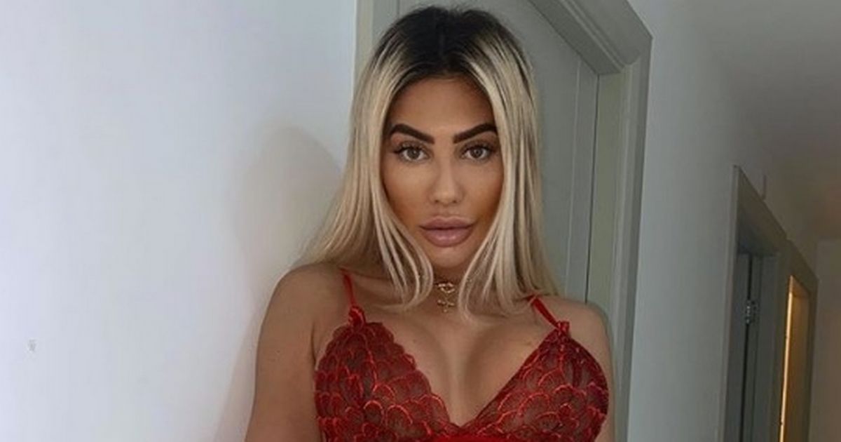 Chloe Ferry shows off new boobs in sheer lingerie after having reduction