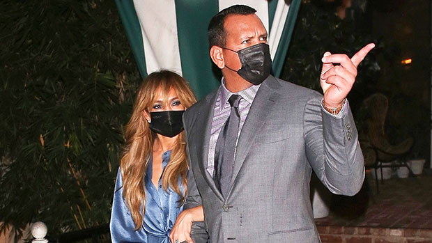 Jennifer Lopez Shows Off Bangs & Links Arm With Alex Rodriguez For Romantic Date Night — Pics