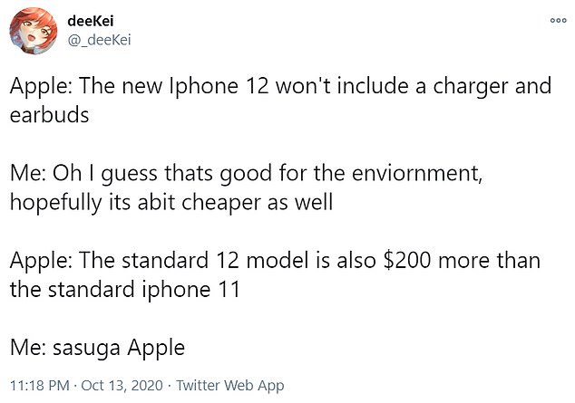 Not only are users paying $799 for the handset, a $200 increase from the iPhone 11, but now they have to also spend nearly $90 to purchase the once free devices