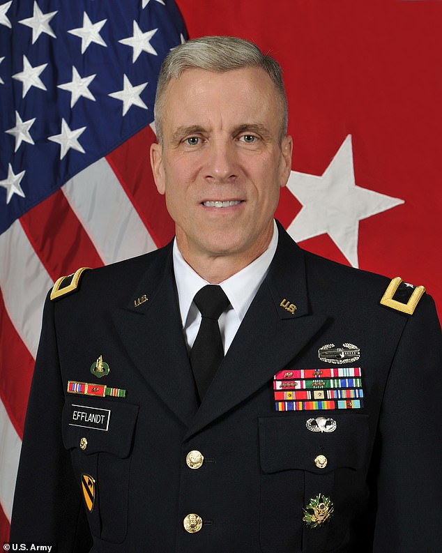 Maj. Gen Scott Efflandt, the base commander at Fort Hood, was removed and reassigned as deputy commanding general for support at the base in the summer