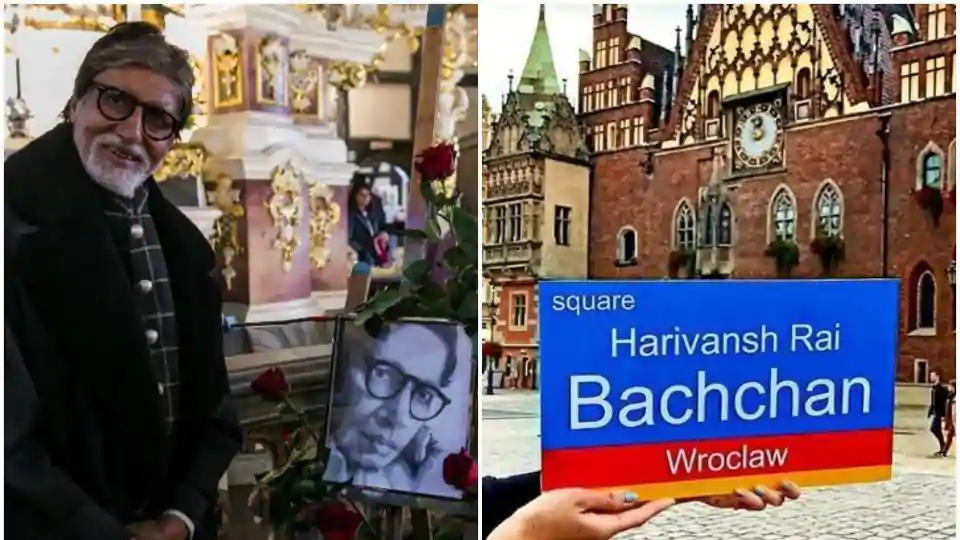 Amitabh Bachchan shares pic of city square in Poland named after his father: ‘Moment of pride for family and India’