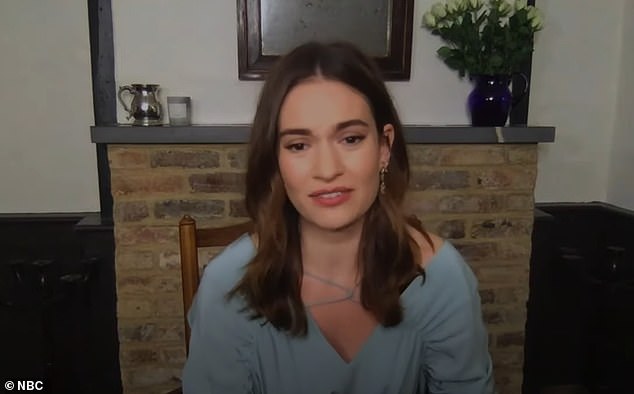 Body language expert analyses Lily James in first TV interview since Dominic West photos