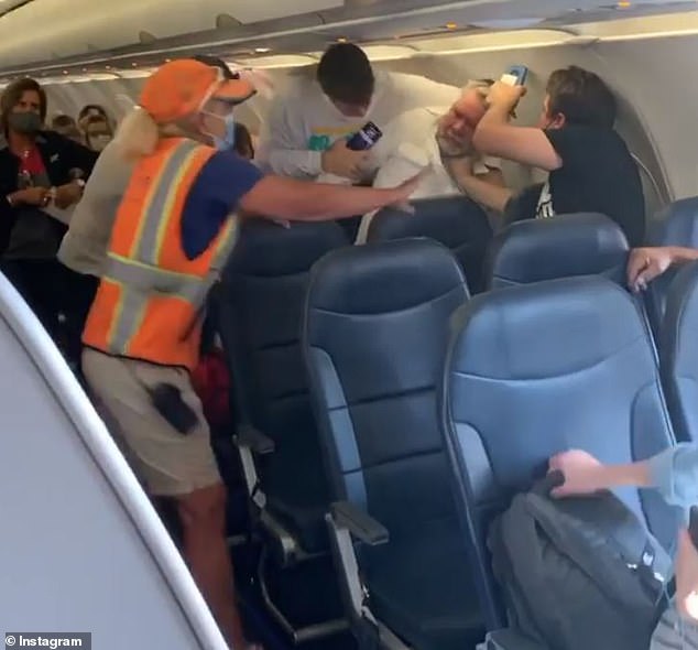 Brawl erupts on Allegiant Air flight after a man refuses to wear a face mask