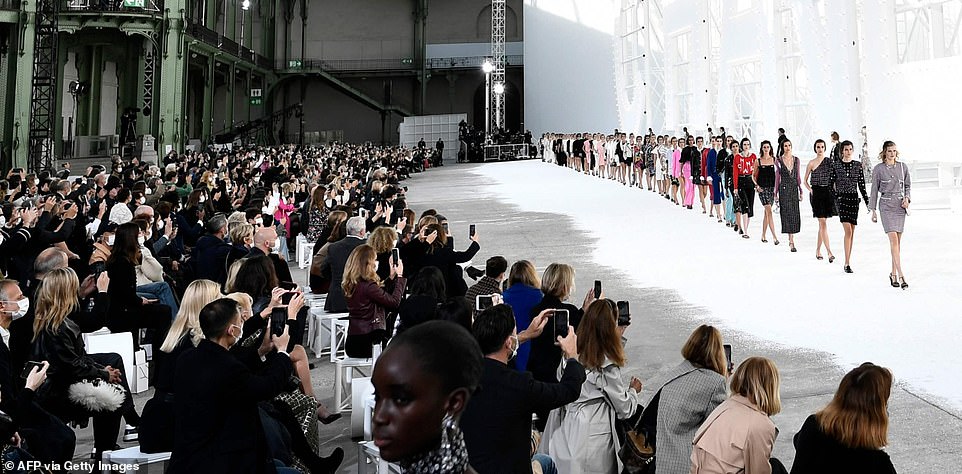 Chanel Paris Fashion Week show goes on despite rise in Covid-19 cases and new restrictions