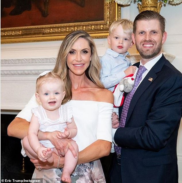 Eric Trump and Tiffany Trump wish Lara a happy 38th birthday as Eric goes to Wisconsin for campaign