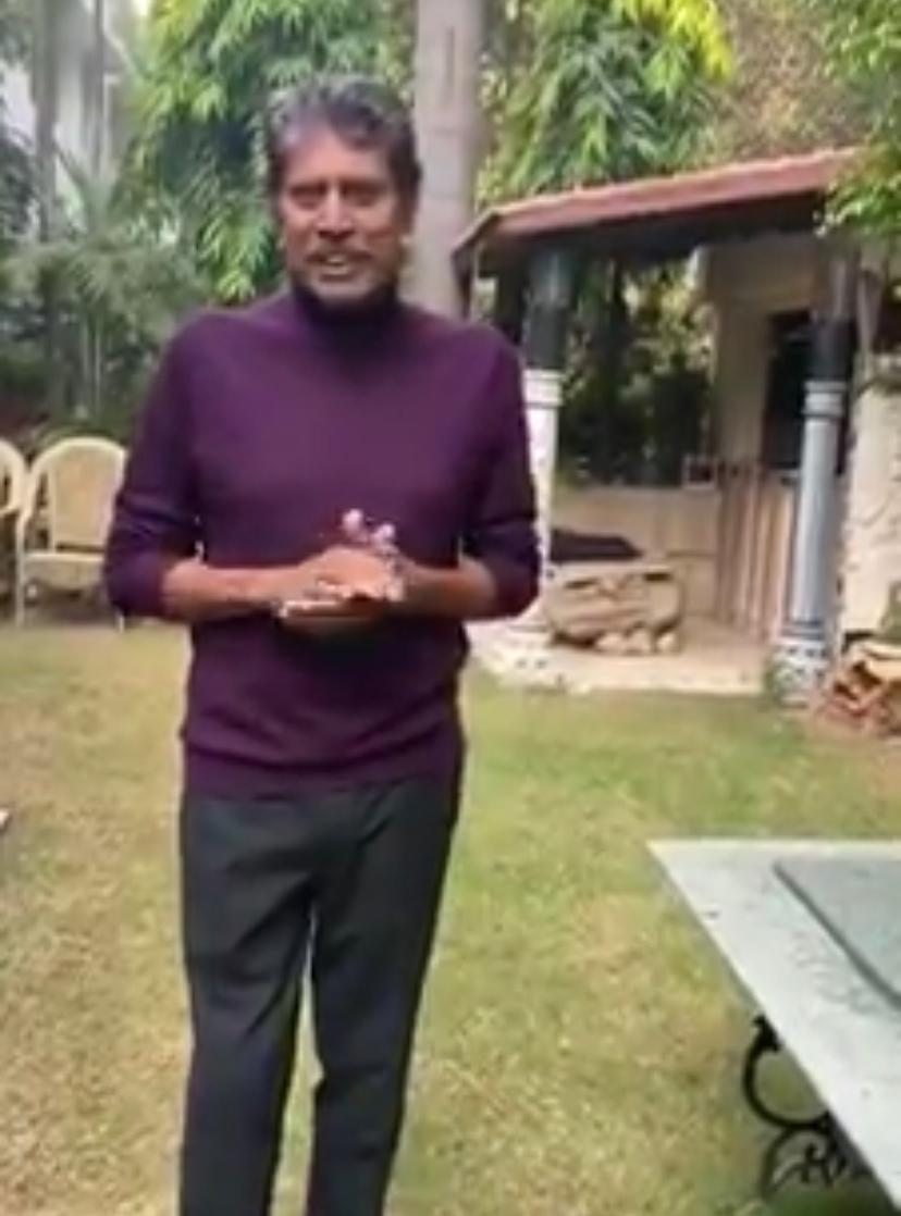 Feeling very good, says Kapil Dev in video