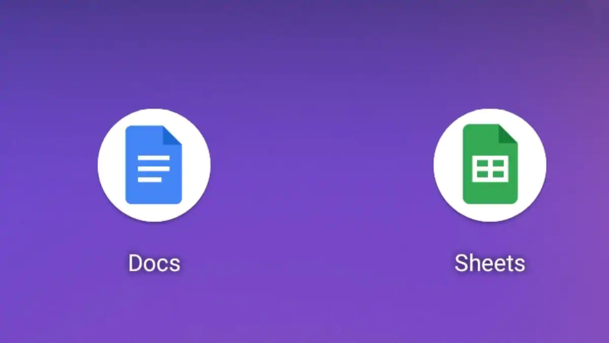 Google Docs, Sheets Apps Get New Icons as Part of Workspace Revamp