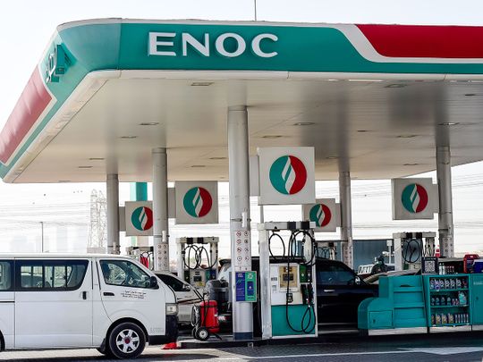 How to report minor traffic accidents in Dubai at Enoc stations?
