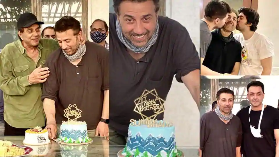 Inside Sunny Deol’s birthday party with Dharmendra, Bobby Deol: Here’s what was written on his birthday cake