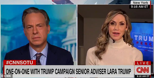Jake Tapper scolds Lara Trump for mocking Biden’s stutter and insisting he’s in ‘cognitive decline’