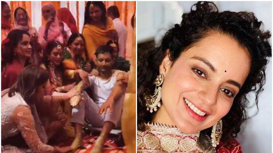 Kangana Ranaut shares inside pics and video of brother’s haldi ceremony, shares her gorgeous look for the event