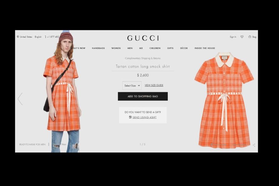 PHOTO: The orange men’s dress that Gucci sells for $ 2,600 | The NY Journal