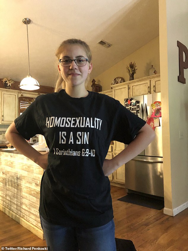 Preachers daughter 15 kicked out class for wearing ‘homosexuality is a sin’ t-shirt sues school