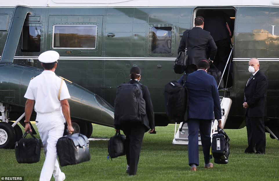 President Trump is airlifted to hospital for COVID treatment with ‘nuclear football’