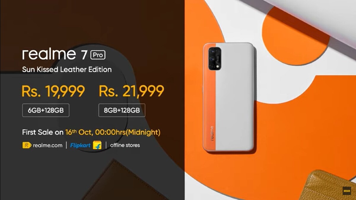 Realme 7 Pro Sun Kissed Leather Edition Launched in India