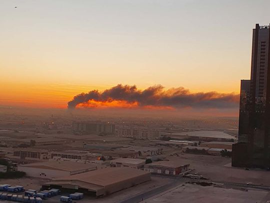 Sharjah fire: Blaze hits Industrial Area