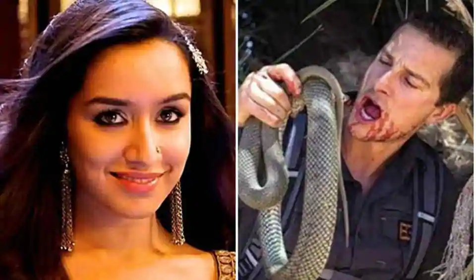 Shraddha Kapoor turns naagin for new film trilogy, meme-makers give hilarious warning to Bear Grylls