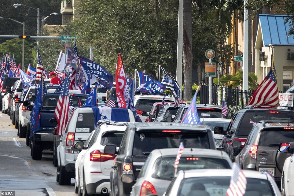 Thousands of Cubans and ‘Latinos for Trump’ hold a massive anti-communist caravan in Miami