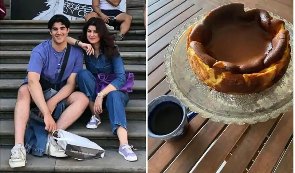 Twinkle Khanna gets ready for a cook-off, shares proof of son Aarav being a superior chef. See pic