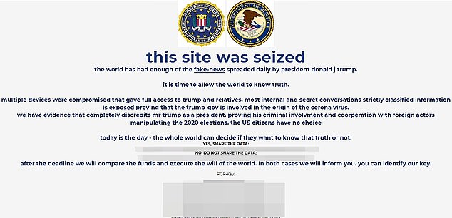 US Election 2020: Trump campaign website is ‘seized’ by hackers