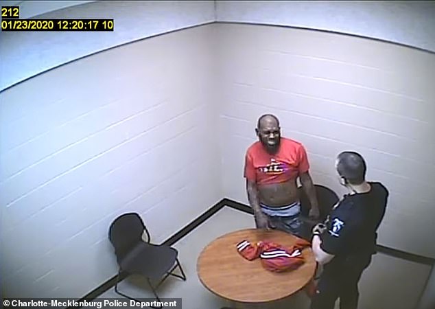Video shows moment man convulses on floor of an interview room after swallowing a bag of cocaine