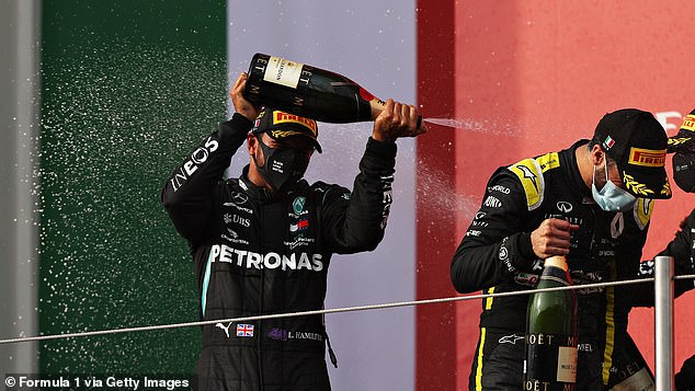 After his victory on Sunday, Hamilton said 'there was no guarantee' he'll still be in F1 next year