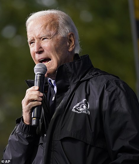 Joe Biden attacked Trump's support for the convoy participants between campaign stops in Philadelphia on Sunday, saying: 'We've never had anything like this. At least we've never had a president who thinks it's a good thing'