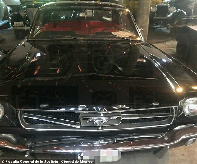 Mexico City mayor Claudia Sheinbaum said Raymundo Collins never declared his vintage automobile collection in his financial tax statements, as required by law. Pictured above is a Ford Mustang