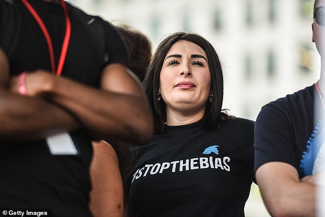 Laura Loomer, pictured, has been banned from most social media platforms
