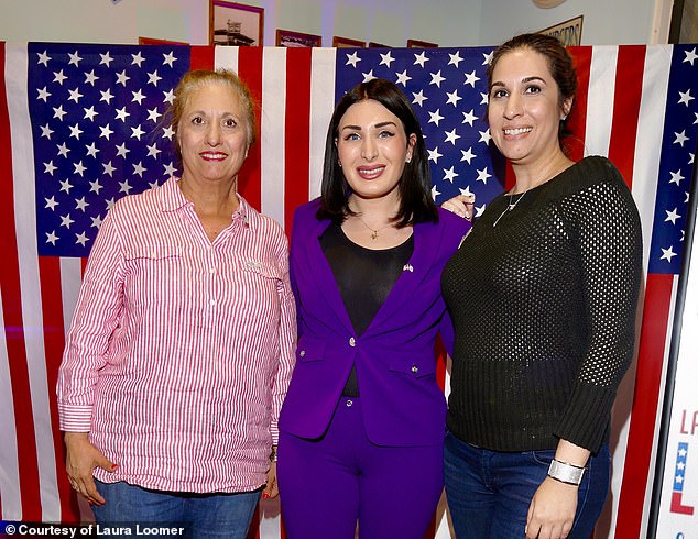 Loomer, pictured center, out raised Frankel but it was not enough to take down the incumbent