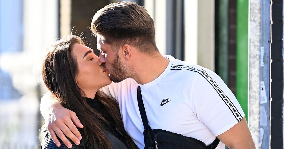 Lauren Goodger and new man Charles Drury pack on PDA with cheeky bum grab