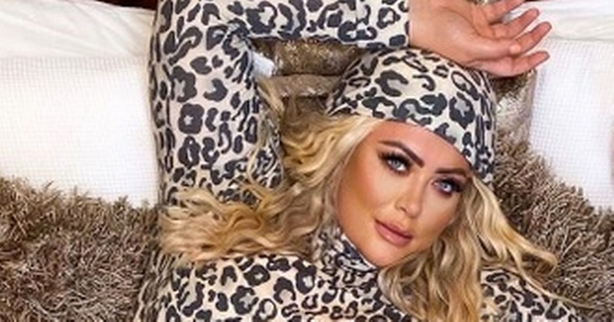 Gemma Collins flaunts three-stone weight loss in glamorous leopard-print onesie
