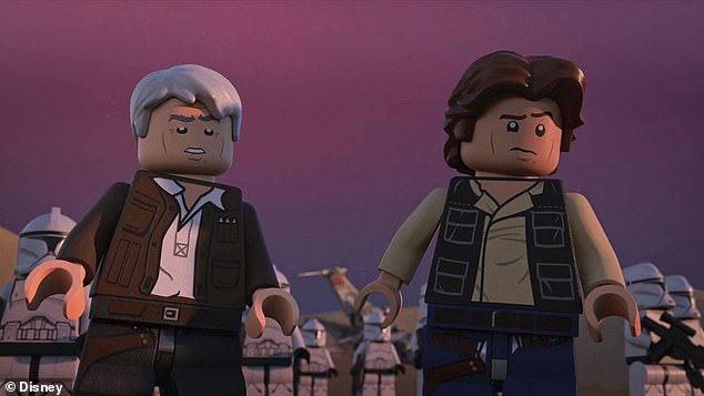 Double trouble? Toward the end of the clip, both the young and older Han Solo characters were shown