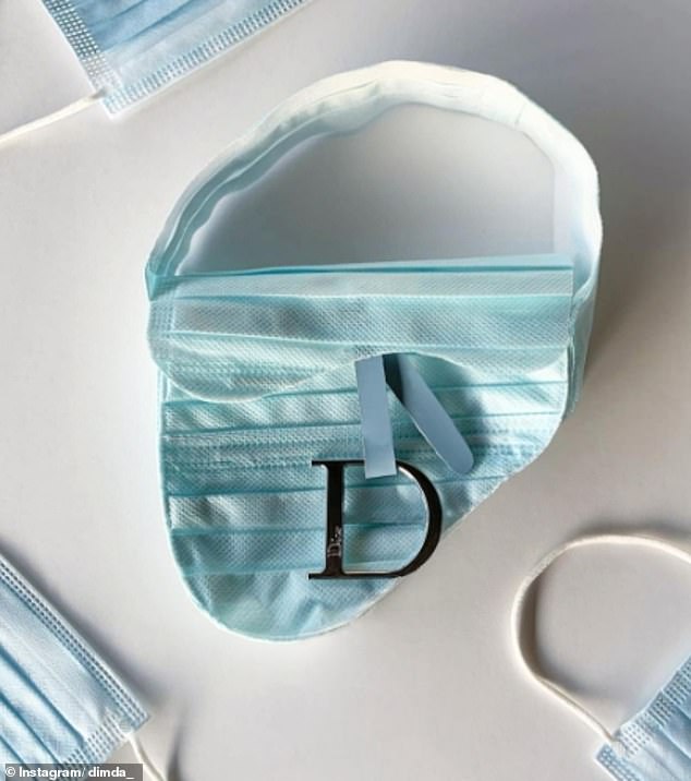 Daisuke used disposable face masks to recreate an iconic Dior saddle bag, racking up over 13,000 likes