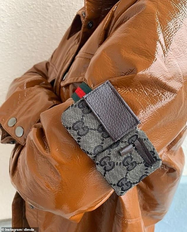 A custom arm bag created to look like it had been designed by Gucci was dubbed a must-have by Daisuke's followers