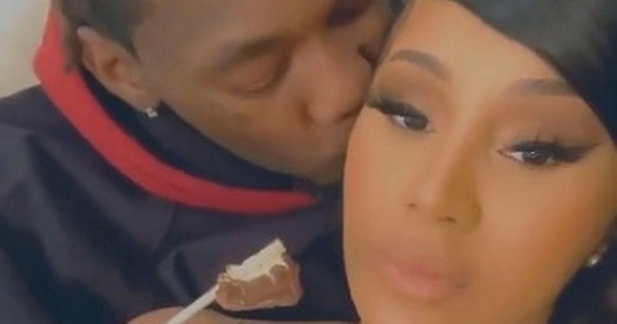 Cardi B cuddles up to Offset in steamy reconciliation after calling off divorce