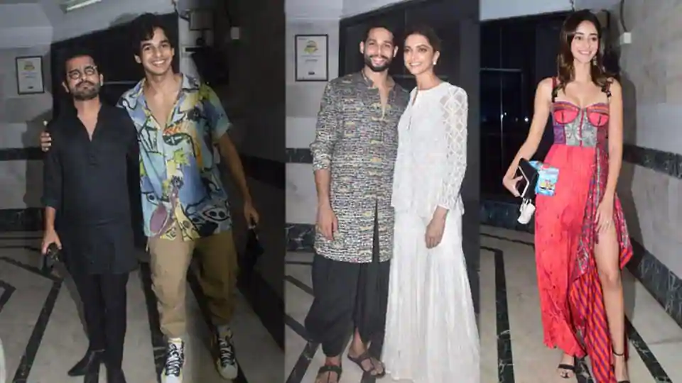 Deepika Padukone stuns in white as she parties with Ananya Panday, Ishaan Khatter at Siddhant Chaturvedi’s residence. See pics