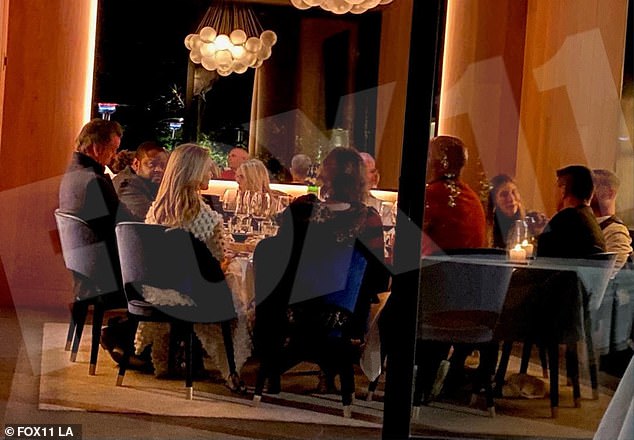 Photos from the event, which took place at The French Laundry, a famous restaurant in Napa Valley, show the governor as he sits with the large group. The photos were obtained by Fox 11 LA via a Twitter user